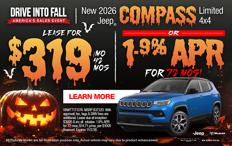 NJ Dealer Jeep Compass Lease