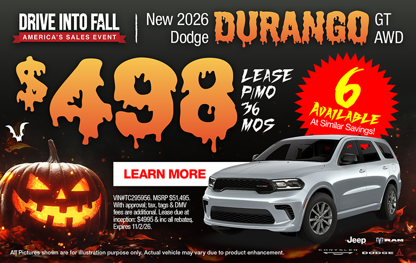 NJ Dealer Dodge Durango Special Offer