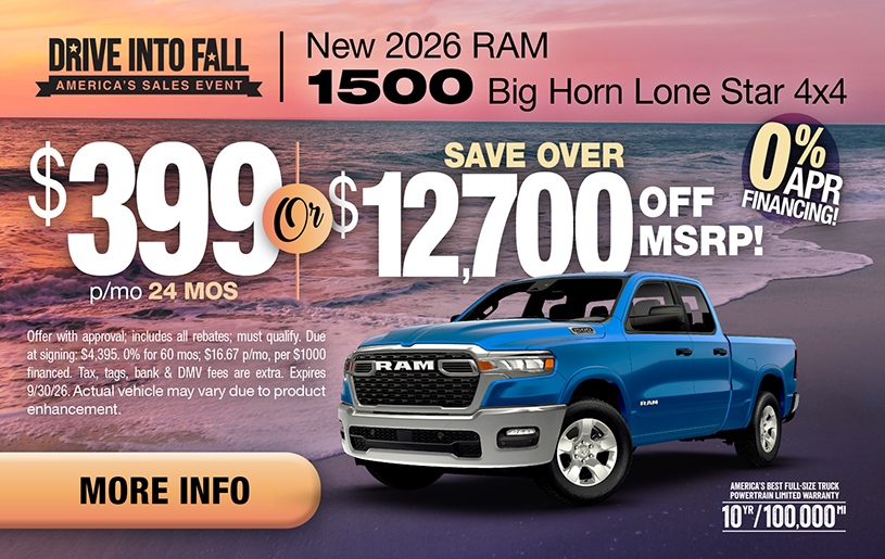 NJ Dealer Ram 1500 Lease