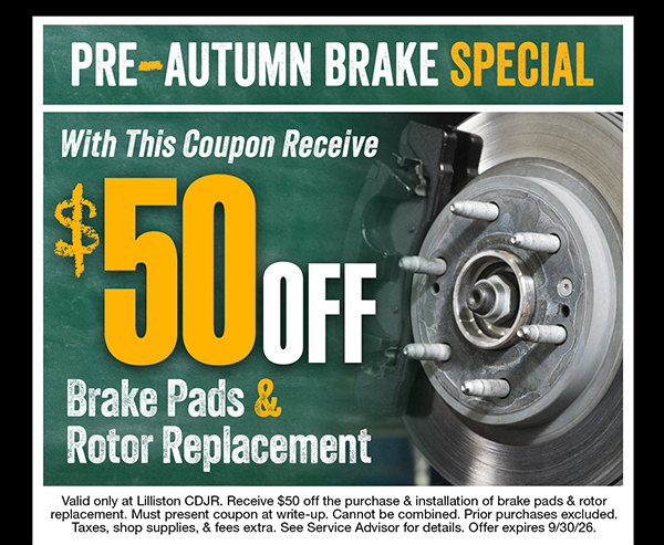 $50 Off Brake Special